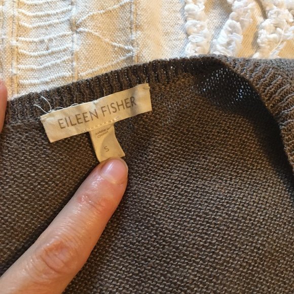 Eileen Fisher, Brown, Linen Tunic - Picture 4 of 4
